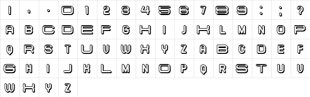 Elastic Letters Regular  glyph index