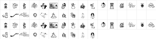 KR Christmas Dings 2004 Three Regular  glyph index