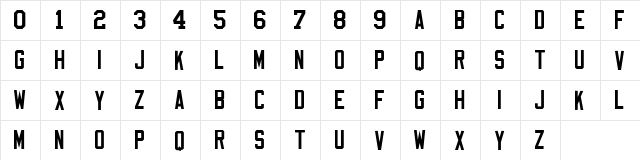 Varsity Classic A Regular  glyph index