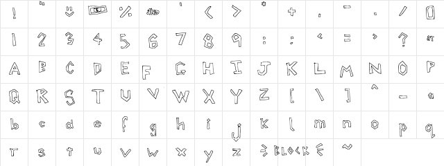 Triangular Blockage Regular  glyph index