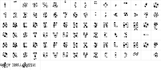 Mummy Halloween Bold Italic  glyph index