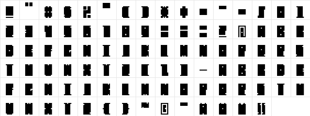 Mischstab Decibel Repulse Regular  glyph index