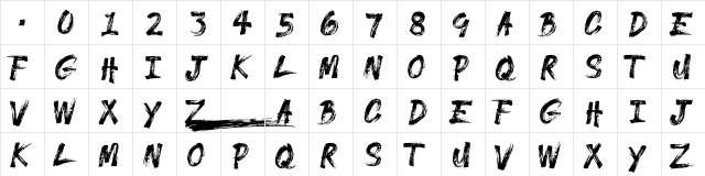 GLADES  DEMO Regular  glyph index