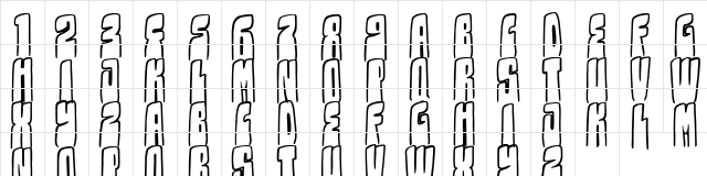 Kolossal Regular  glyph index