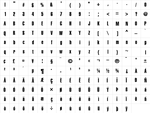 ContextExtraCondSSK Regular  glyph index