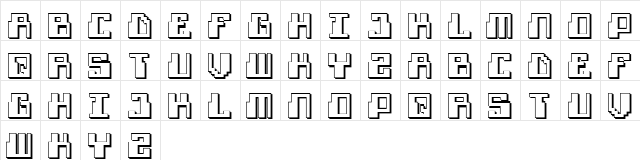 Futurism Regular  glyph index