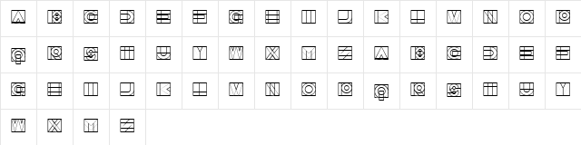 Success Regular  glyph index