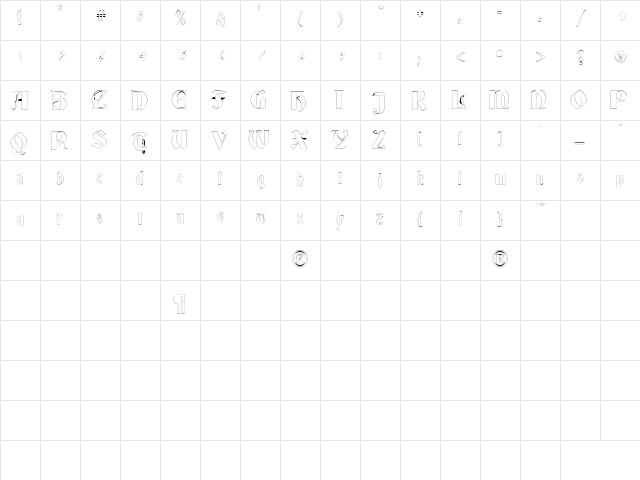NotNeo Regular  glyph index