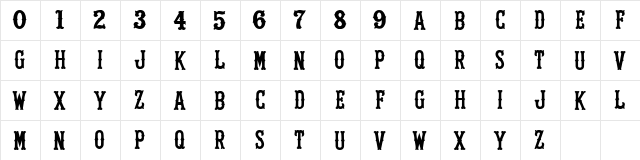 StahlsTiffany-2000 Regular  glyph index