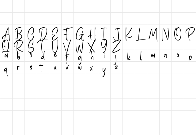 Rotten Brothers Regular  glyph index