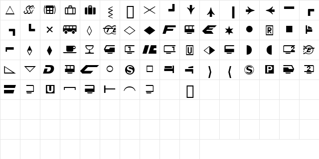 FormatPiThreeSSK Regular  glyph index