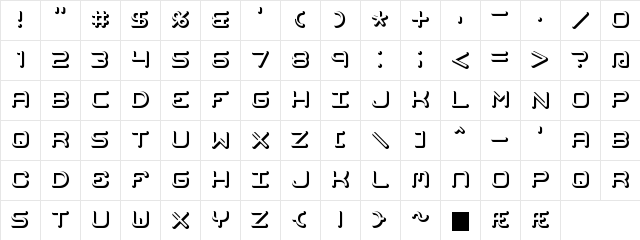 Mishmash Fuse BRK Regular  glyph index