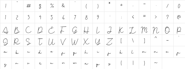 Badriyah Two Regular  glyph index