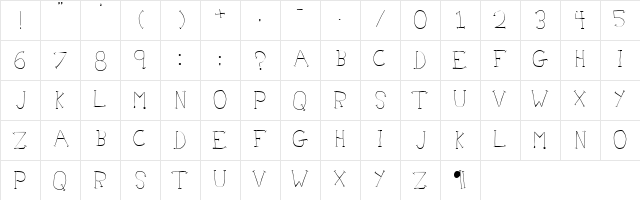 Doctor Azul Regular  glyph index