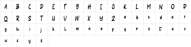 Hallou Script  glyph index