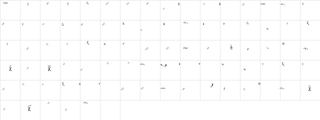 ED Fthora Regular  glyph index