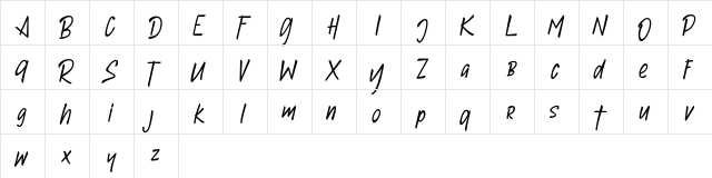 Jello FREE Regular  glyph index