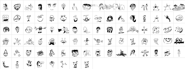 Brian Powers Doodle Normal  glyph index