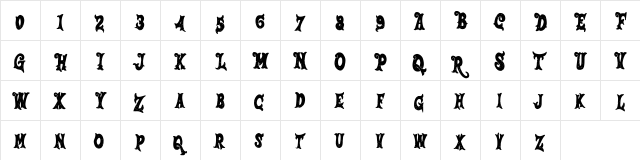 Salmon FREE Regular  glyph index