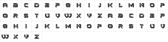 Tomb Regular  glyph index