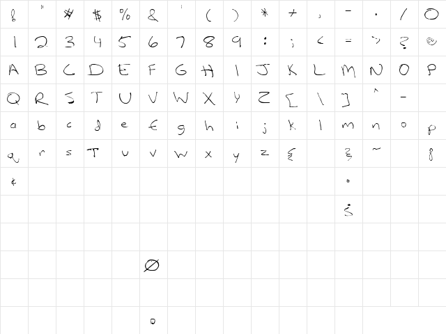 Kooky 3 Regular  glyph index