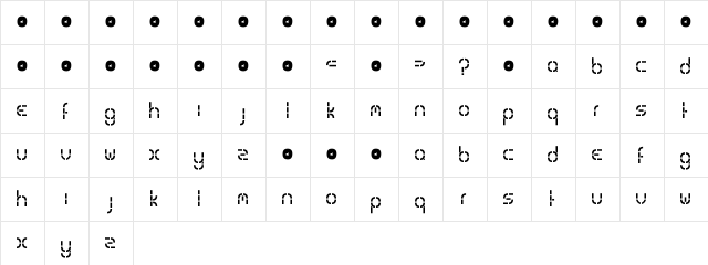 special k. normal  glyph index