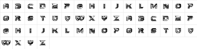Bambola Regular  glyph index