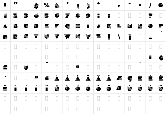 Sinaloa Plain  glyph index