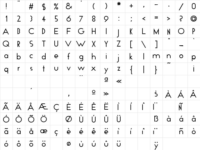 Time 6 Regular  glyph index