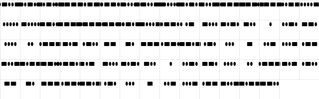 Radios in Motion Hard  glyph index