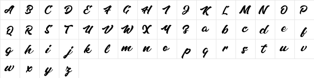 Calks Free Regular  glyph index