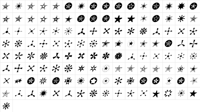 Altemus Regular  glyph index