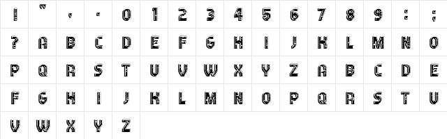 Antennas Regular  glyph index