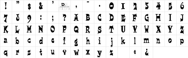 Joe Perry  glyph index