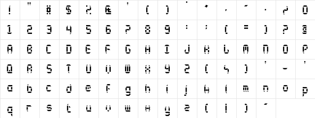 Circulus Regular  glyph index