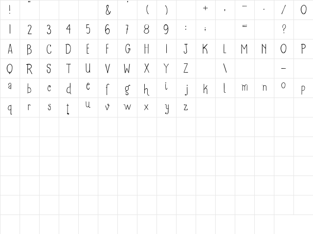 2Peas Goofball Regular  glyph index