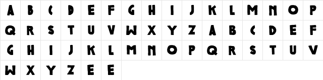 Colcothar Regular  glyph index