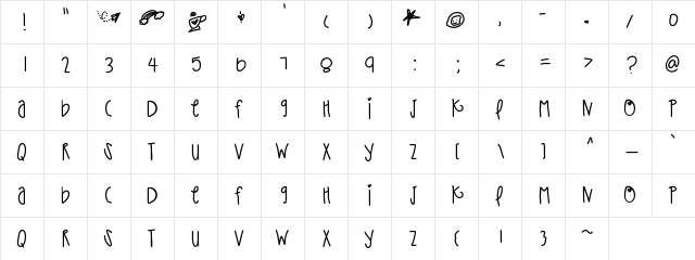 ThatPaper Medium  glyph index