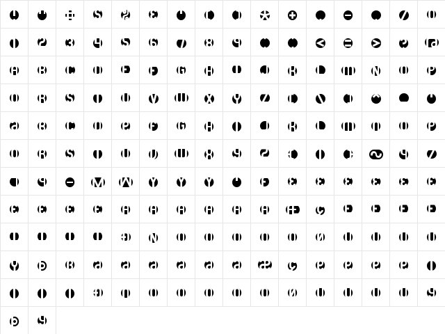 DB Layer 3 BRK Normal  glyph index