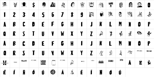 LuchitaPayol-LaRuda Regular  glyph index