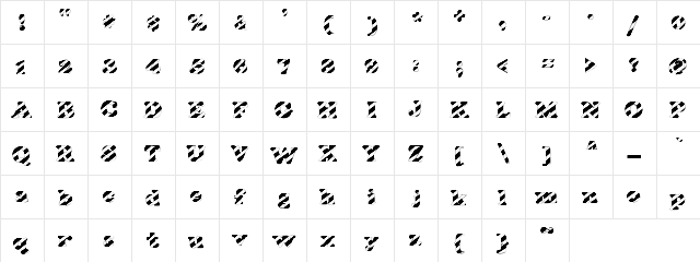 Clipz Carousel Regular  glyph index