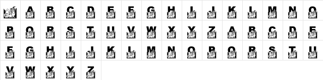 LMS Tricks or Treats Regular  glyph index