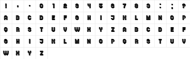 Medication Black  glyph index