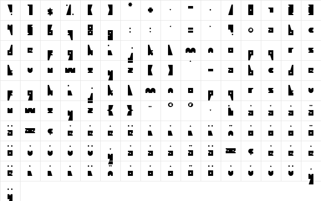 Get Free Regular  glyph index