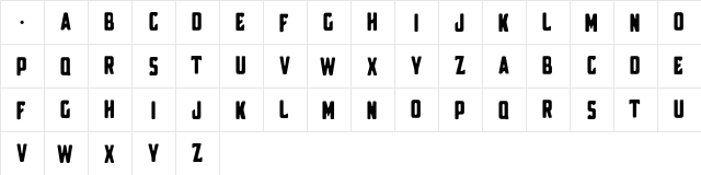 Broscoi Demo  glyph index