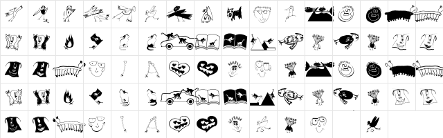 KarlasUndOpas Regular  glyph index