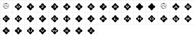 AlphaShapes crosses 2 Normal  glyph index