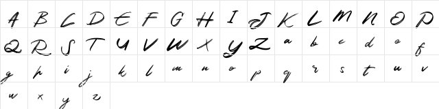 Akod FREE Regular  glyph index