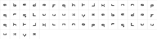 formlosOrganik Regular  glyph index