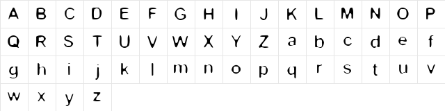 Kevin Normal  glyph index